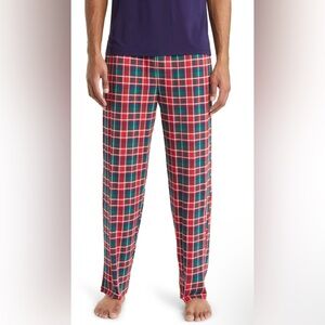 NWT Tommy John Haute Red Fireplace Plaid PJ Pants in S